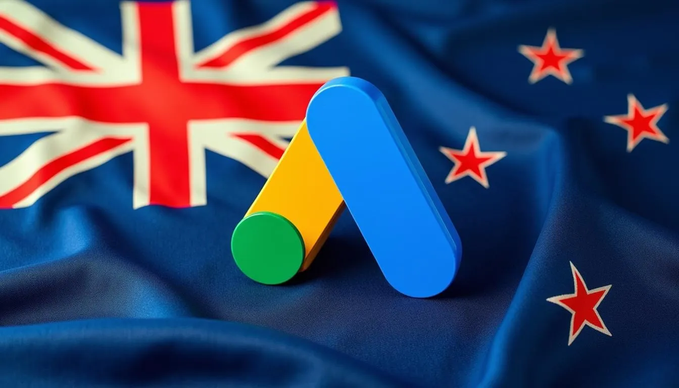 Illustration of Google Ads results for New Zealand small businesses